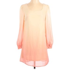 TU Blu Pepper ombre pink cream dress size Sin